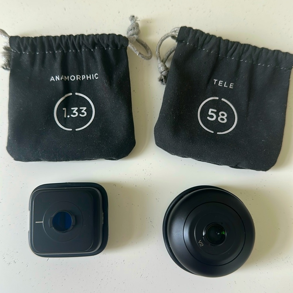 Moment M-Series Lens Bundle: Tele (New), Wide & Anamorphic (Like New)